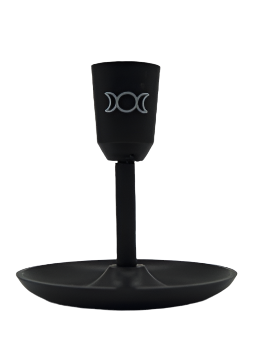 Al Candle Holder Aluminium Triple Moon Small