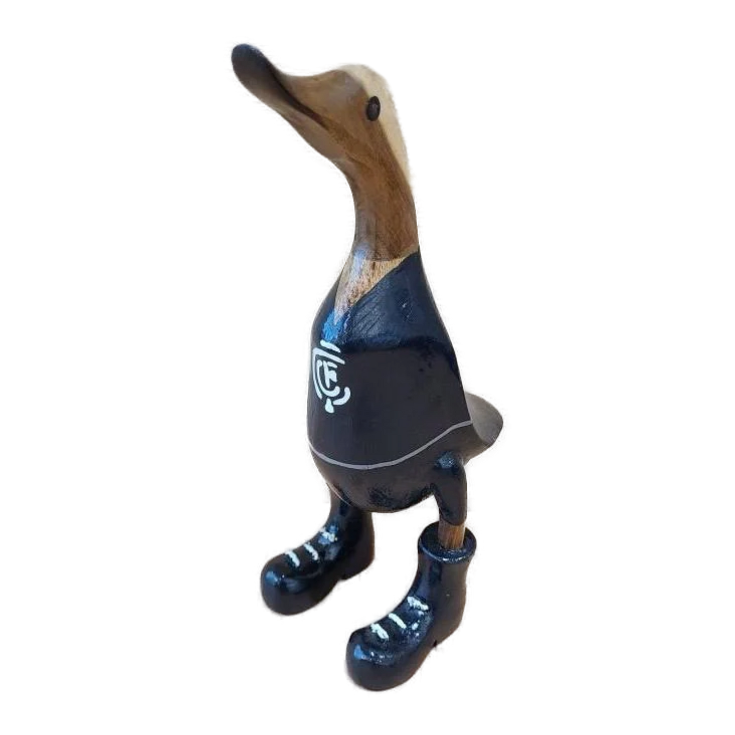 Carlton 40cm Wooden Duck Go the Blues