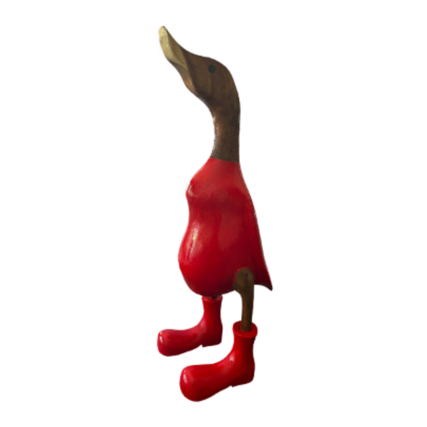 A Wooden Classic Red Labour Duck ready for the Election 35cm