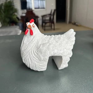 Chicken Pot Plant Sitter Assorted White Only