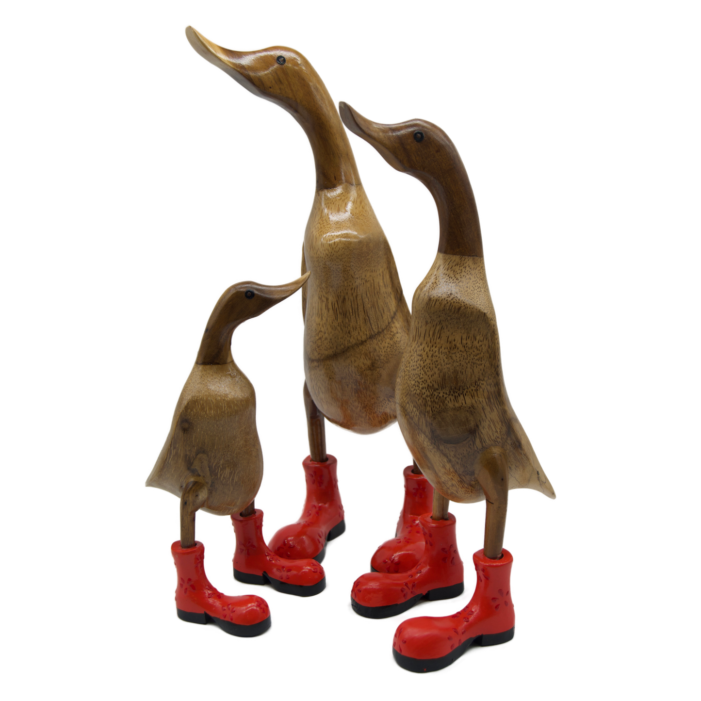 Duck Wooden Orange Flower Boots Christina