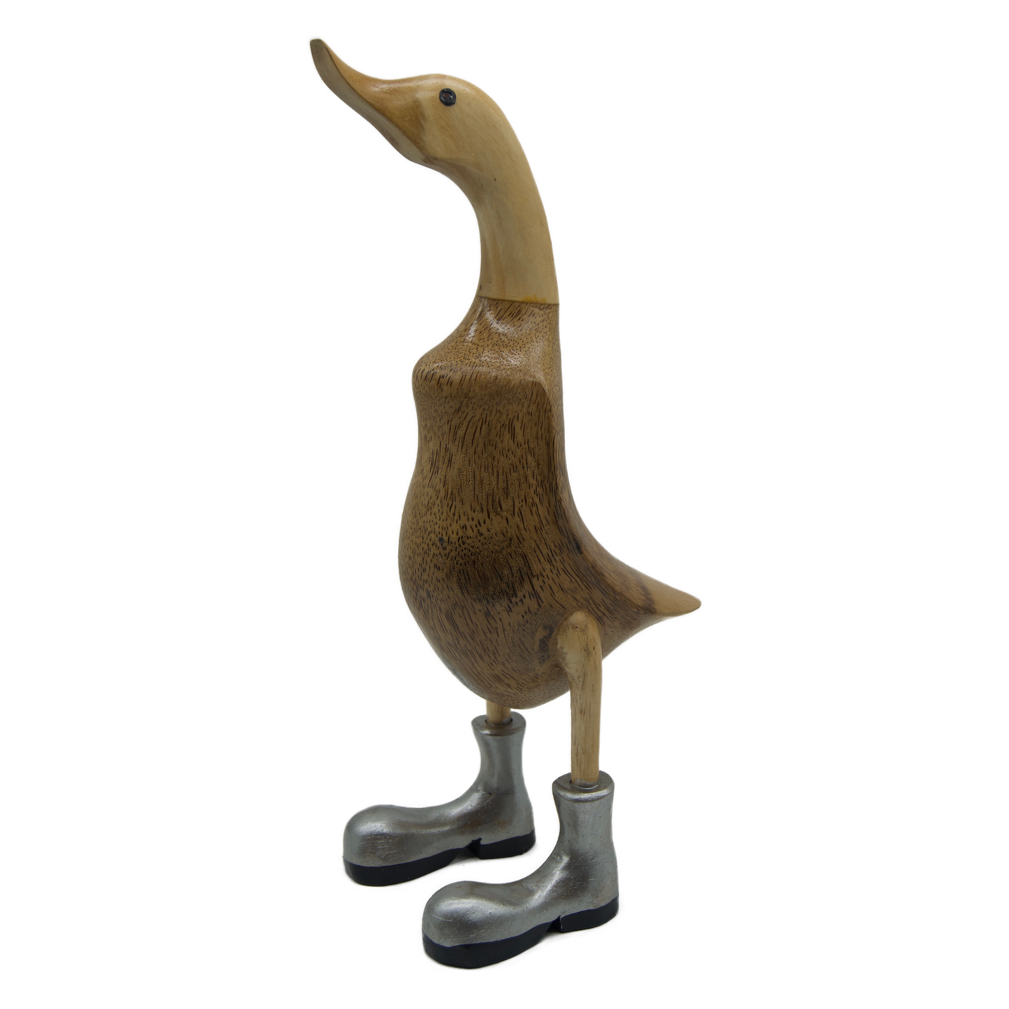 Duck Wooden Silver Boots 40cm