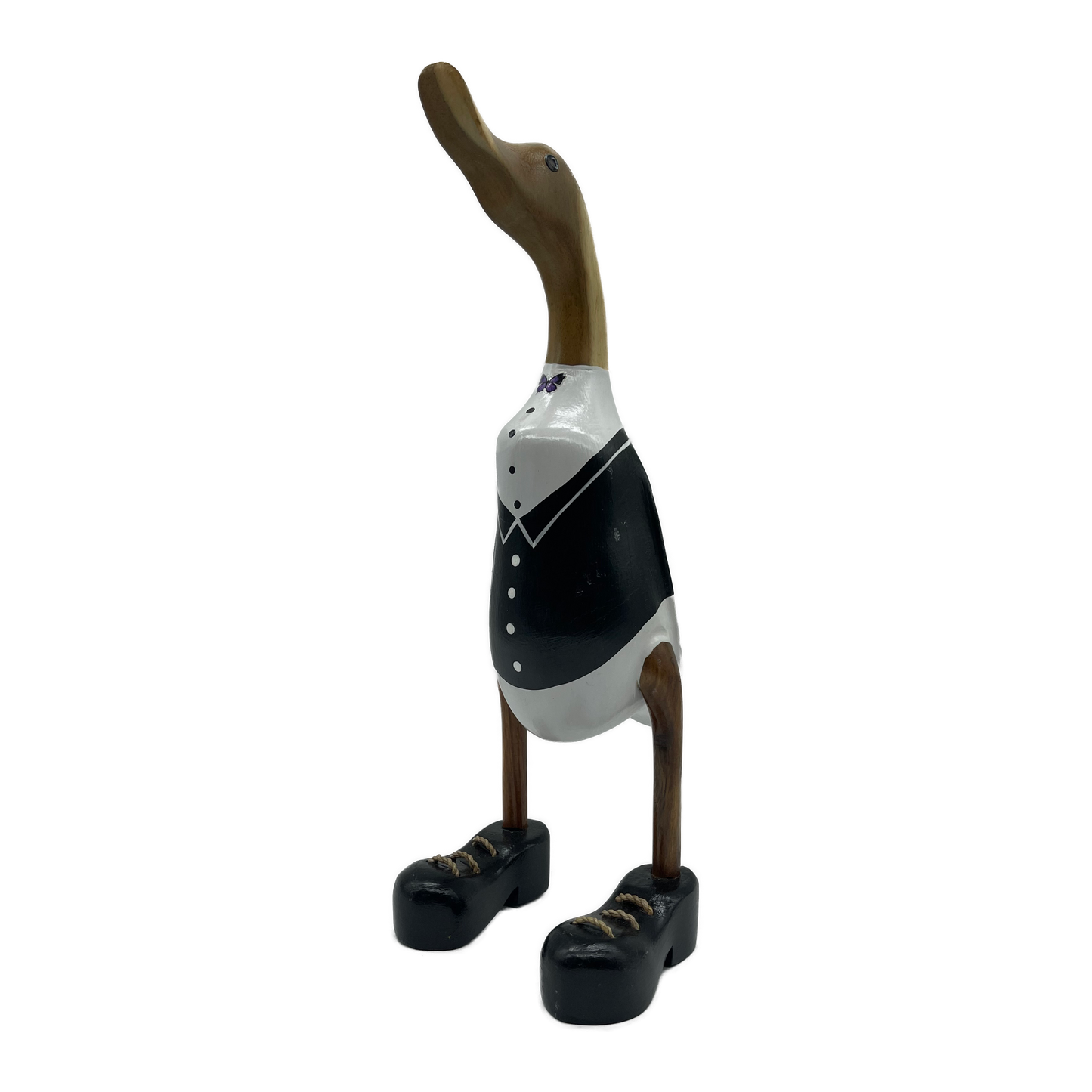 Duck Wooden Tuxedo White And Black Jacket