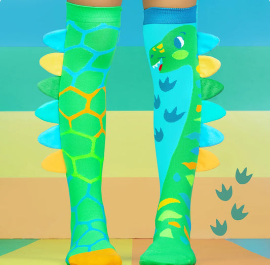 MADMIA Fun Socks Green Dinosaur