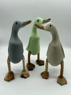 Duck Wooden Green 3 Sizes