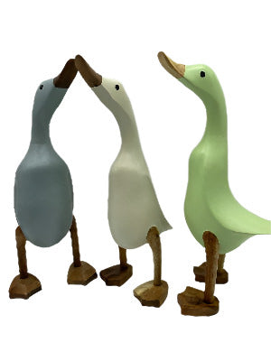 Duck Wooden White 3 Sizes Maria Morris Melinda