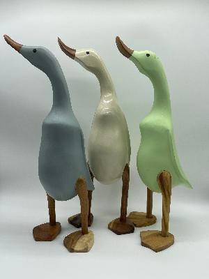 Duck Wooden Green 3 Sizes