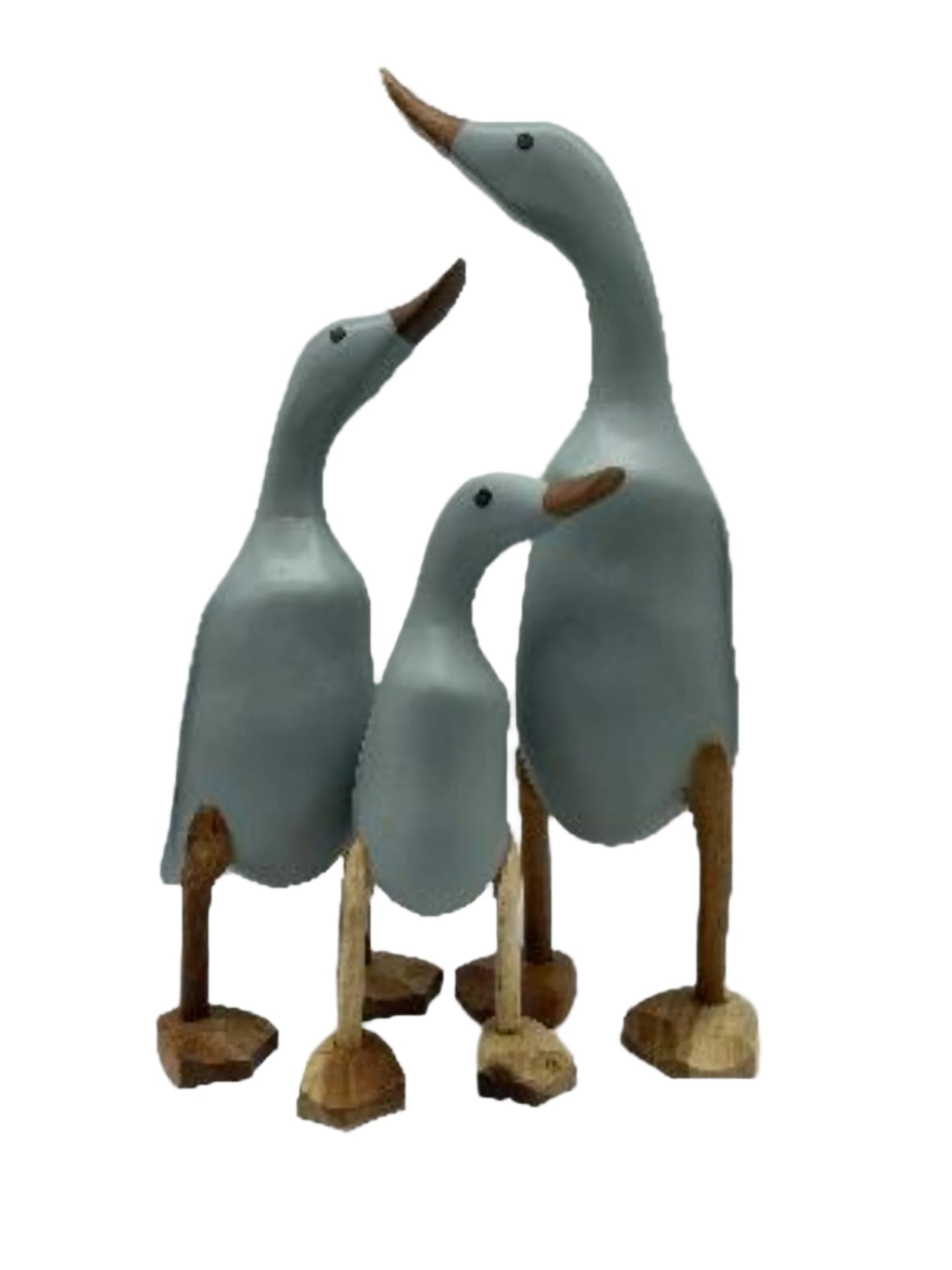 Duck Wooden Grey 3 Sizes