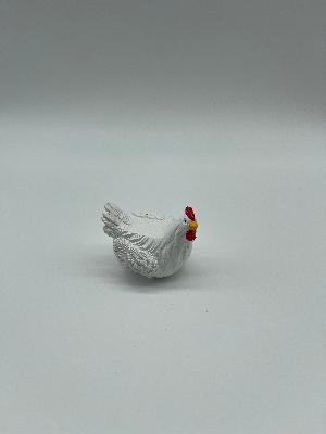 Chicken Pot Plant Sitter Assorted White Only
