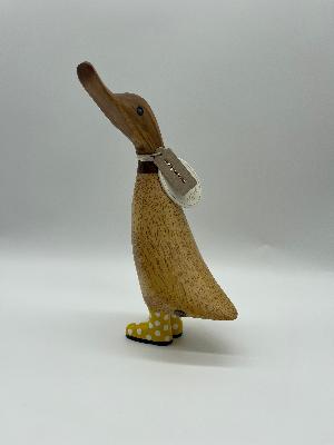 Dcuk Wooden With Spotty Coloured Welly Boots 18cm