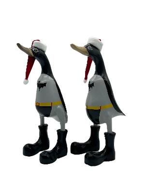 A Duck Wooden Christmas Batman Spiderman Santa Claus And Elf