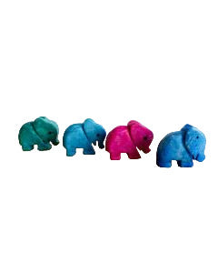 Elephants Coloured Stone
