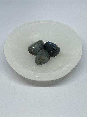 Coil Tumbled Stone Interchangeable Key Ring