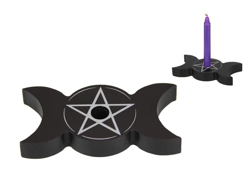 Triple Moon Spell Candle Holder