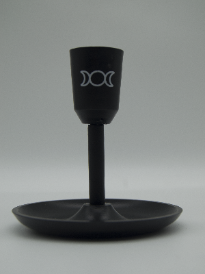 Al Candle Holder Aluminium Triple Moon Small
