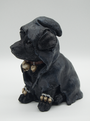 Dog In A Cloak Gothic 18cm