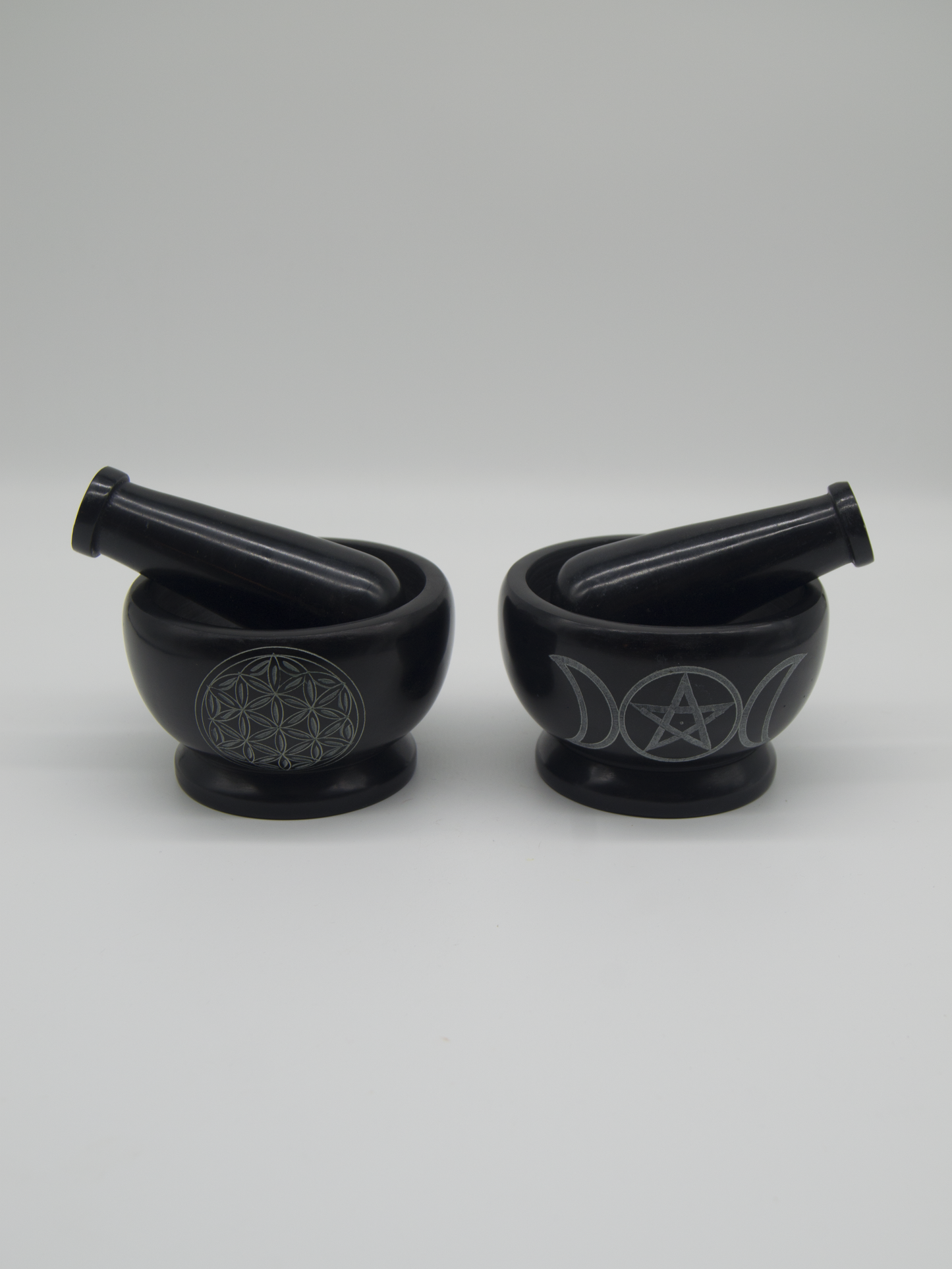 Mortar And Pestle Flower Of Life