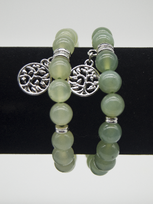 New Jade Tree of Life Inspiration Boxed Charm Bracelet