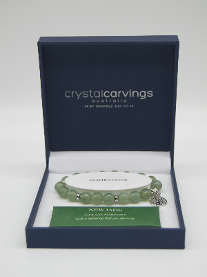 New Jade Tree of Life Inspiration Boxed Charm Bracelet