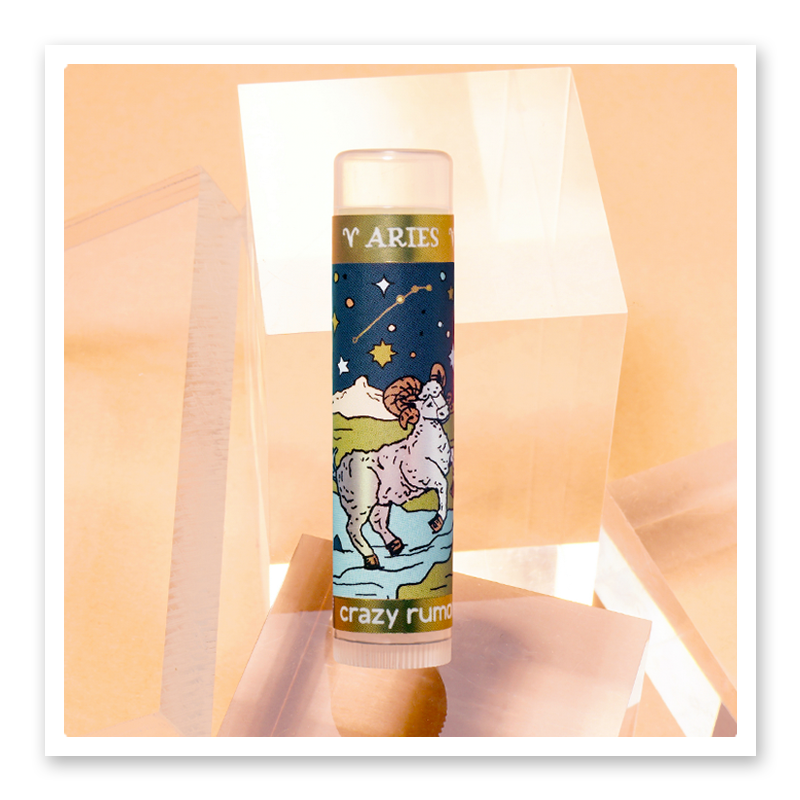 Crazy Rumors - Aries, Zodiac Lip Balm