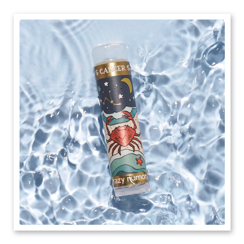 Crazy Rumors - Cancer, Zodiac Lip Balm