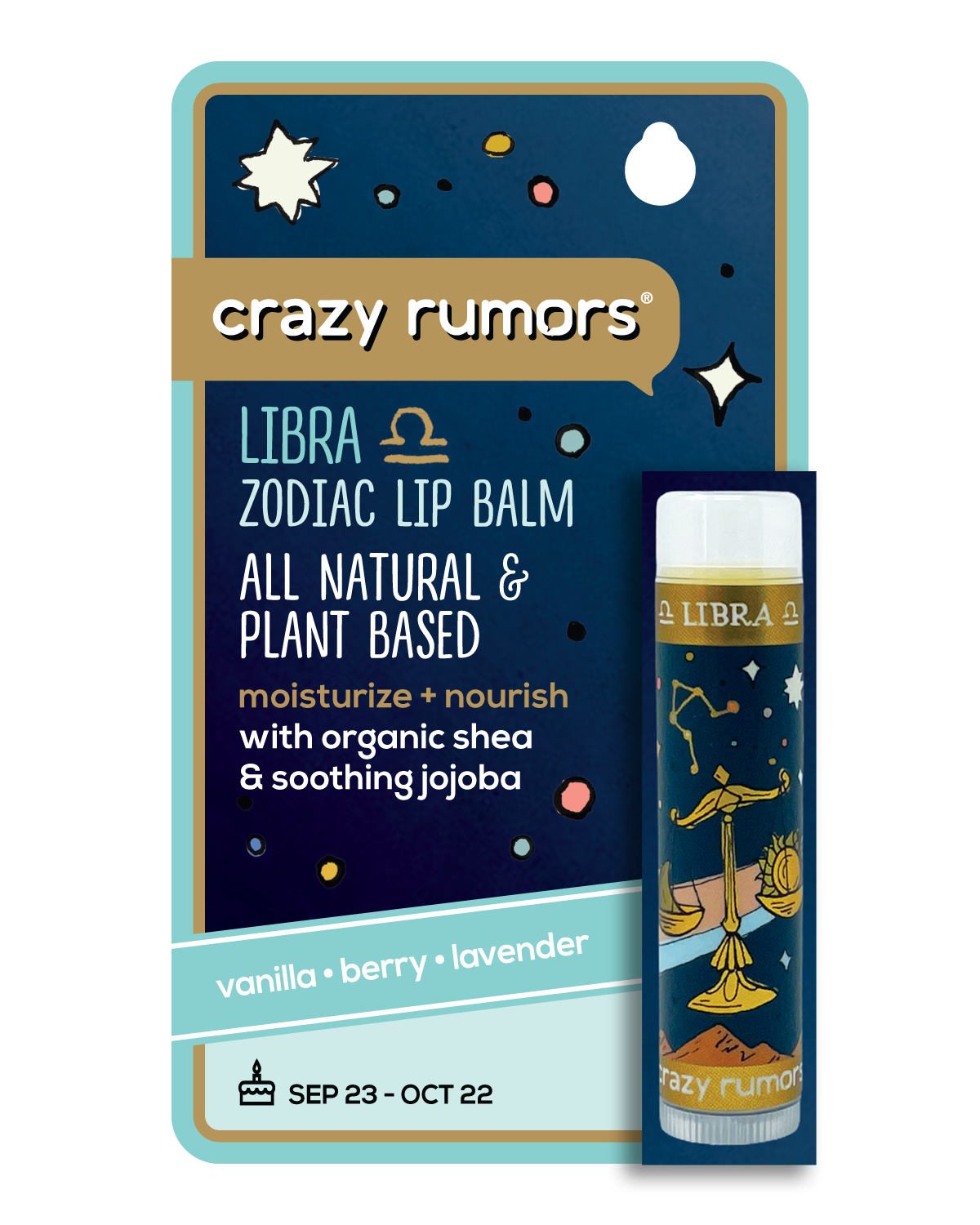 Crazy Rumors - Libra Zodiac Lip Balm