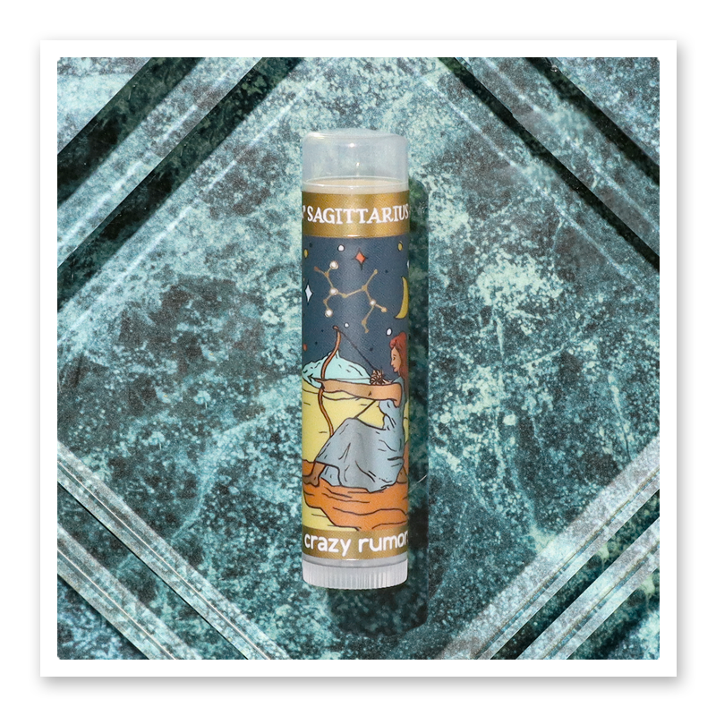 Crazy Rumors - Sagittarius, Zodiac Lip Balm