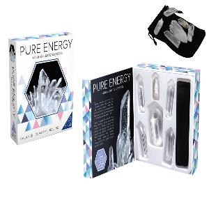 Pure Energy Natural Quartz Crystals Gift Box