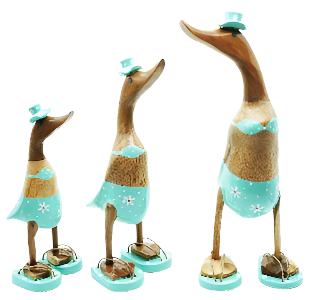 Bamboo Duck Teal Bikini & Flip Flops