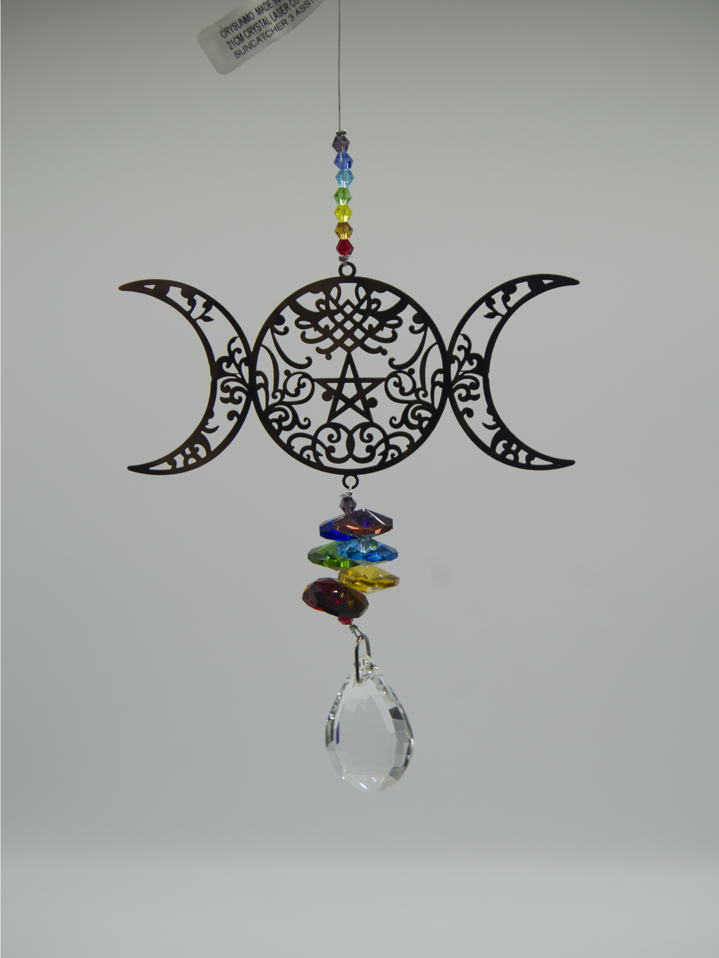 Crystal Laser Cut Wiccan Suncatcher