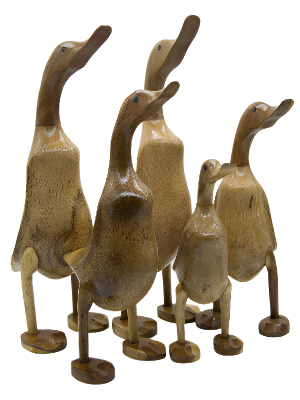 Duck Wooden Flat Feet