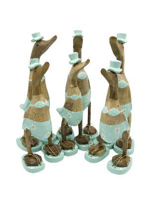 Bamboo Duck Teal Bikini & Flip Flops