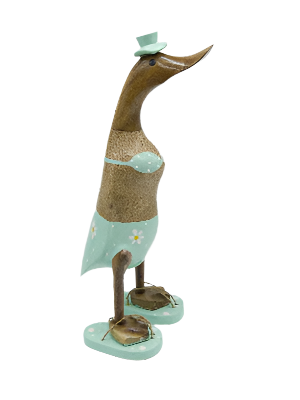 Bamboo Duck Teal Bikini & Flip Flops