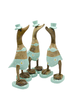 Bamboo Duck Teal Bikini & Flip Flops
