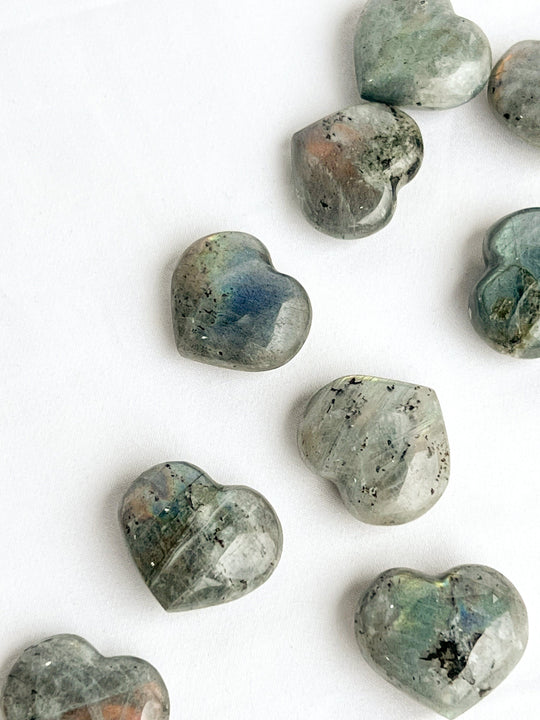 Crystal Hearts Labradorite