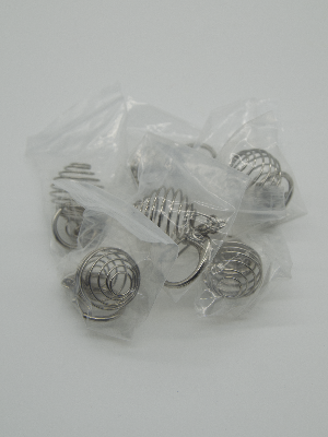 Coil Tumbled Stone Interchangeable Key Ring