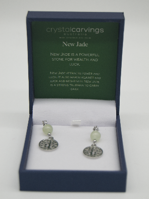 New Jade Tree of Life Earrings
