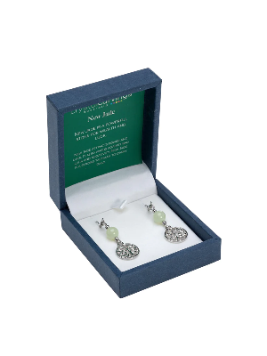 New Jade Tree of Life Earrings
