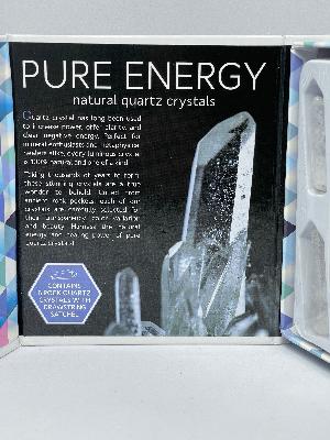 Pure Energy Natural Quartz Crystals Gift Box