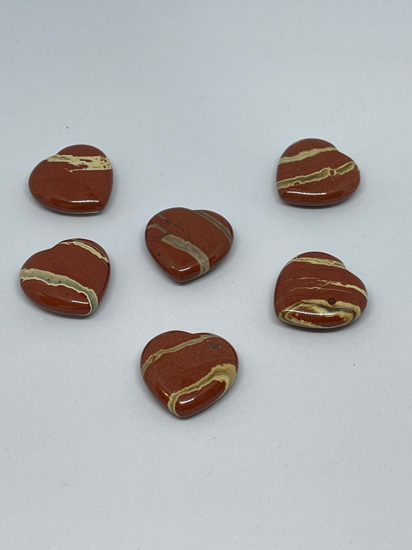 Crystal Hearts Red Jasper