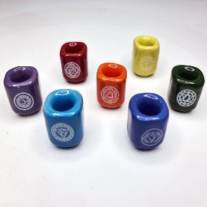 Chakra Wish Candle Holders Set Of 7