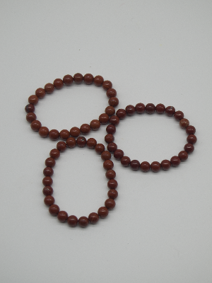 Bracelet : Tumbled Stones Red Jasper