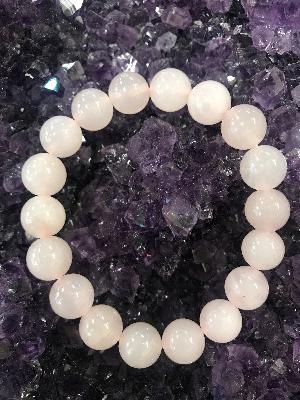 Bracelet : Tumbled Stones Rose Quartz Polished Love And Friendship.