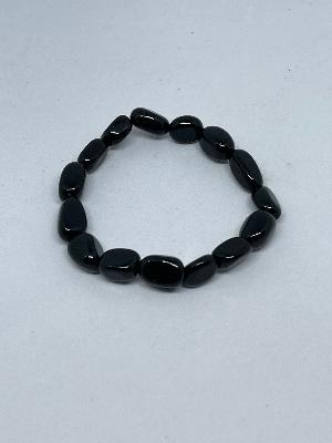 Bracelet : Tumbled Stones Black Obsidian
