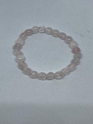 Bracelet : Tumbled Stones Rose Quartz Polished Love And Friendship.