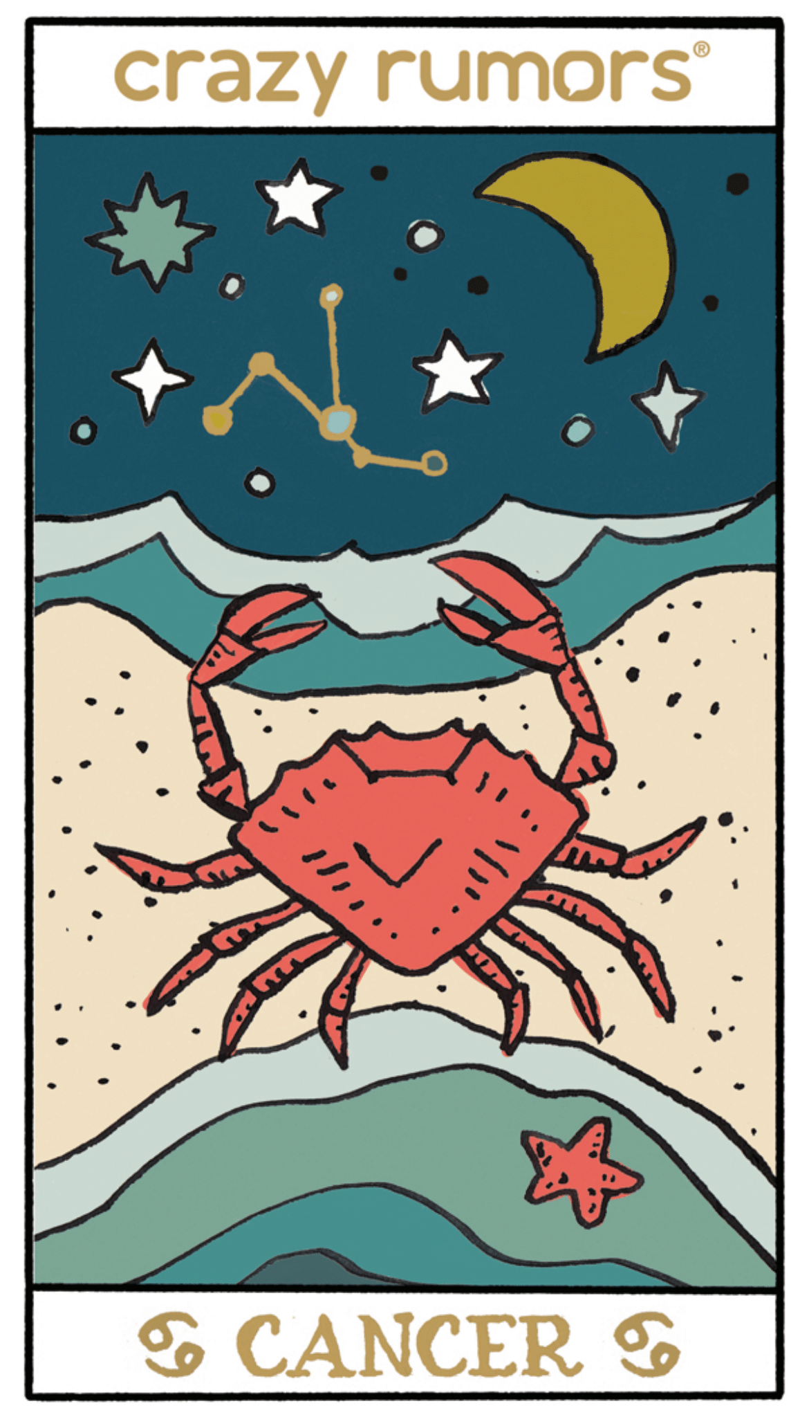 Crazy Rumors - Cancer, Zodiac Lip Balm