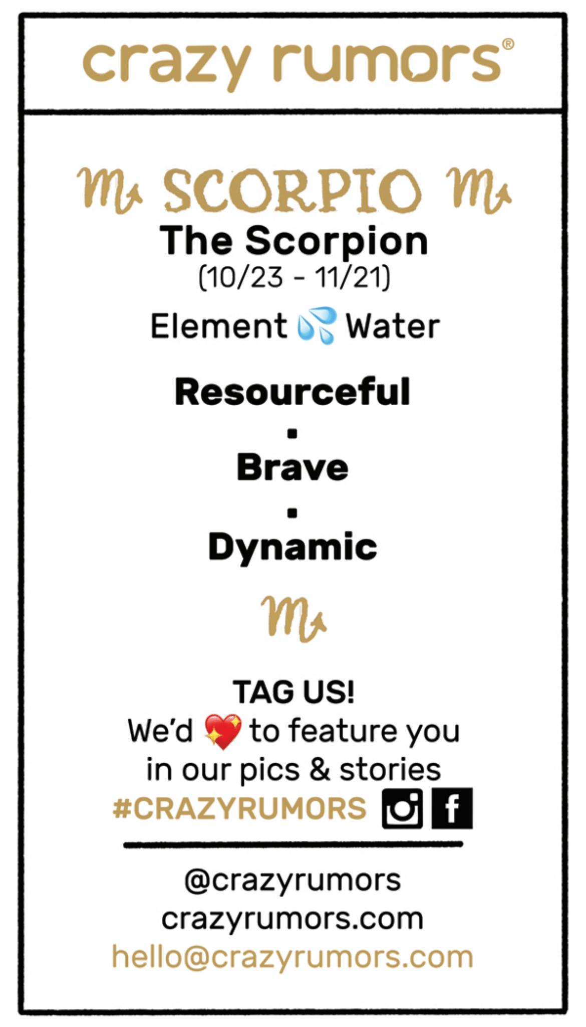 Crazy Rumors - Scorpio, Zodiac Lip Balm