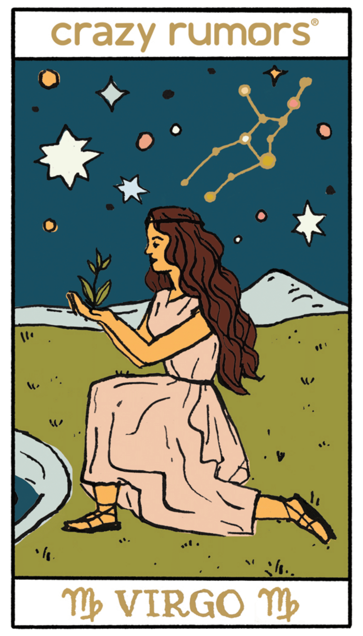 Crazy Rumors - Virgo, Zodiac Lip Balm