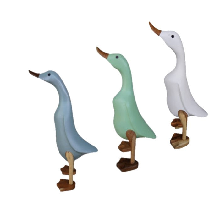 A Duck Wooden Web Feet or Boots Painted And Ready To Paint