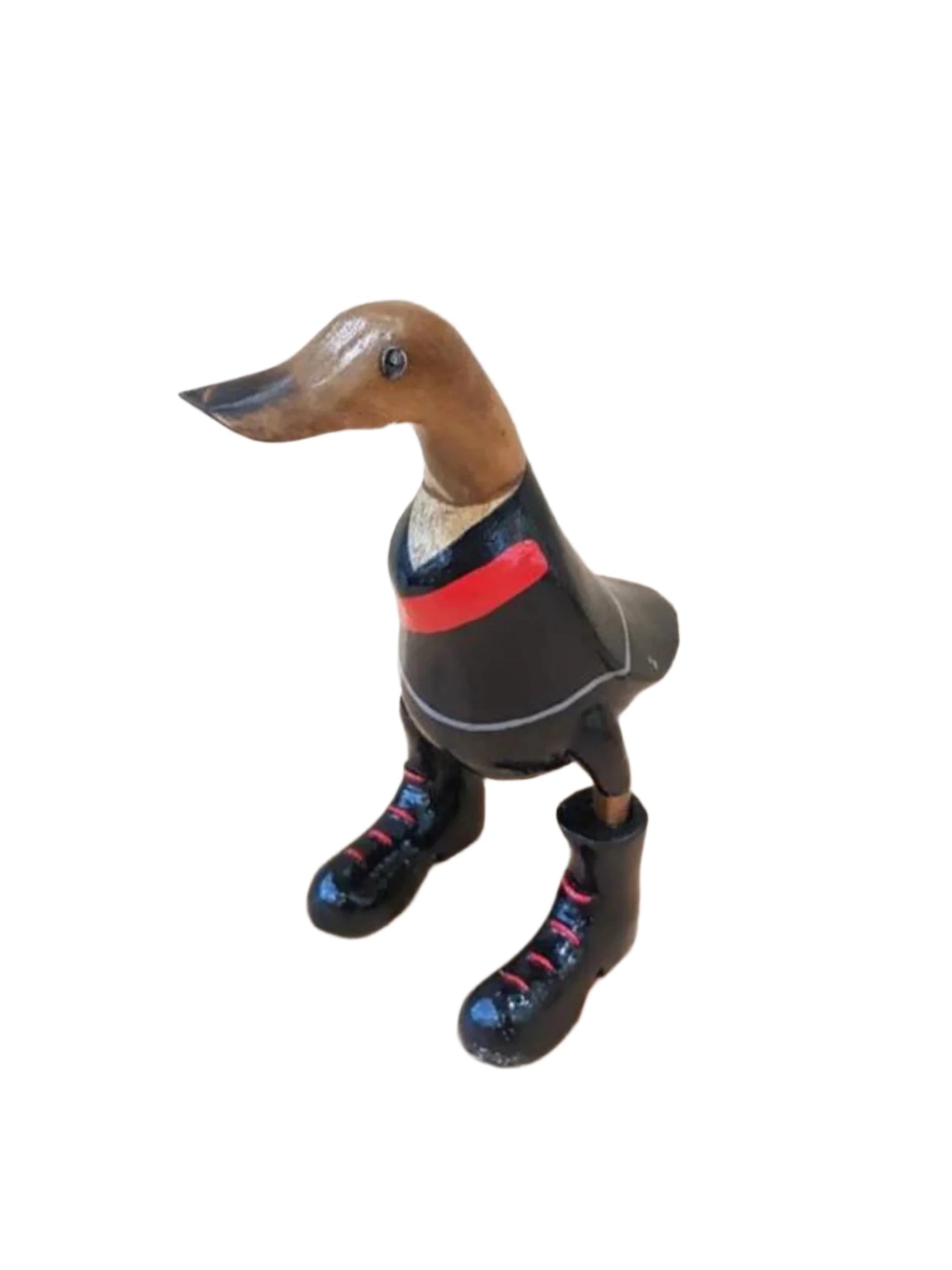 AFL Essendon Wooden Duck 25cm Go Bombers